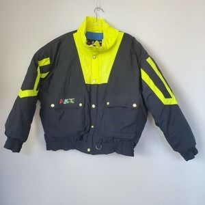 Vtg 90s St Moritz Ski Team Down Coat Men Sml/Med